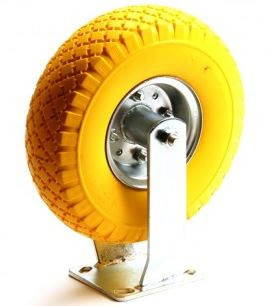 Bokwiel PU 3.00-4 - 80 kg - totale hoogte: 300 mm