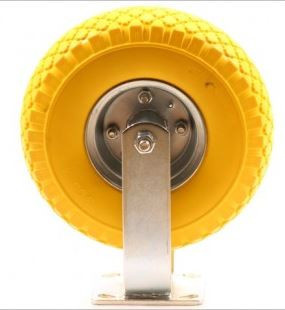 Bokwiel PU 3.00-4 - 80 kg - totale hoogte: 300 mm