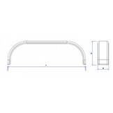 Al-Ko Spatbord tandem 1477x220x349 mm