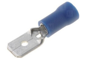 AMP stekker 6,3x0,8 mannetje (10 stuks)