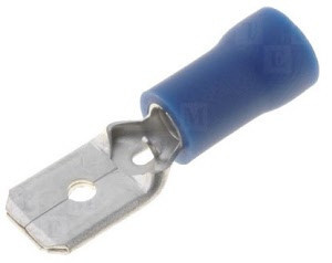 AMP stekker 6,3x0,8 mannetje (10 stuks)