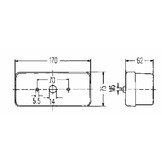 3 kamer achterlicht Rechts 75x170x62mm
