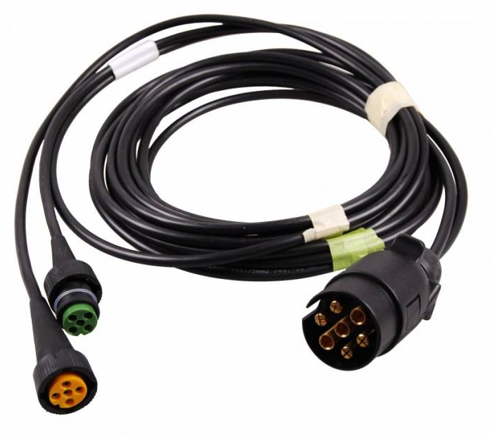 Hoofdkabel type Aspock - 5 meter lang - 7-polig - voorzien van 2x 5-polige connector