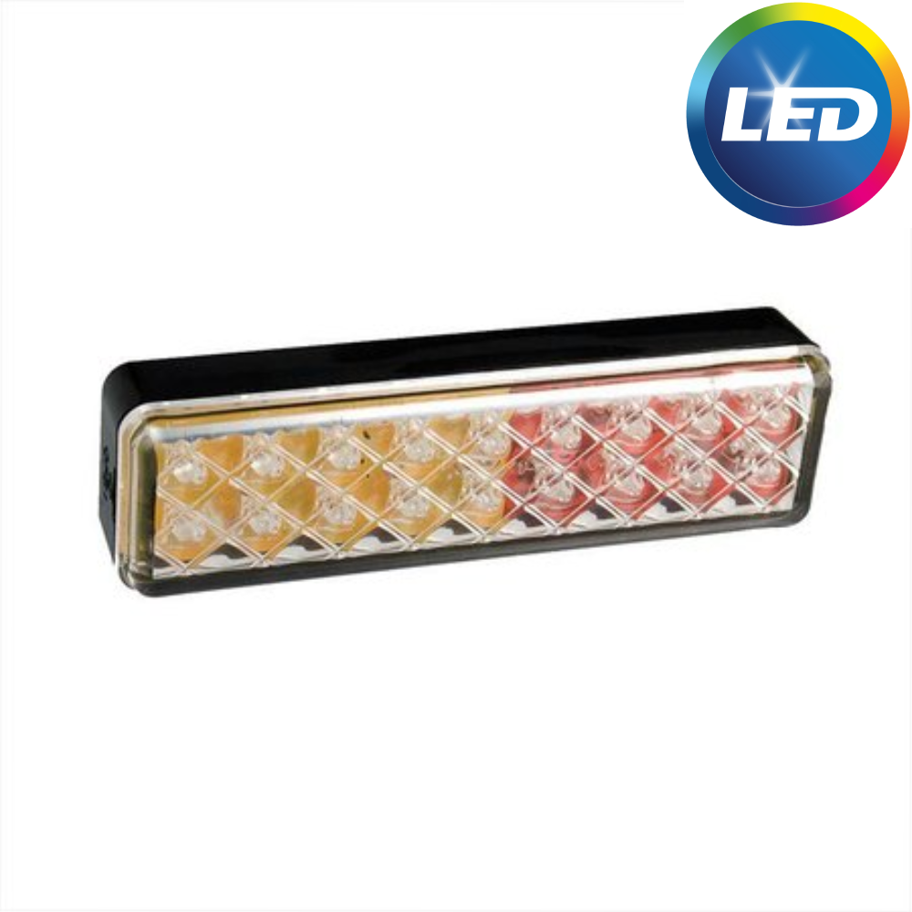 Achterlicht LED 135x38x24 mm - 3 functies LED