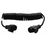 Premium verloop spiraalkabel 8 aderig met 2x 13-polige stekker - 70 tot 175 cm