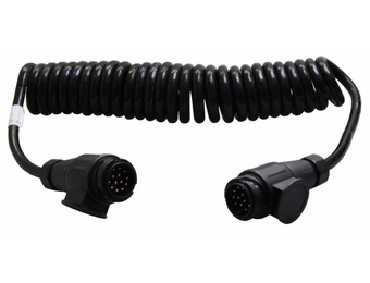 Spiraalkabel 70 > 175 cm - 2x 13P- 8 pins