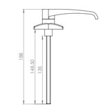Portierkruk, deurklink afsluitbaar met sleutel