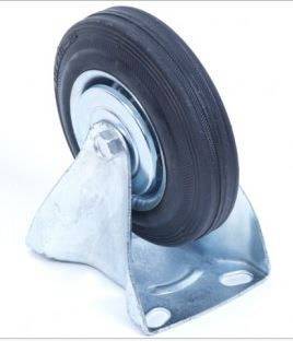 Bokwiel 125 mm - 100 kg - totale hoogte: 150 mm