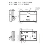 MultiLED 2  rechts 240,7x140,7x35 mm - volledig LED - 35-0204-067