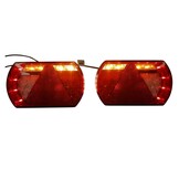 Achterlicht links met ingebouwde weerstand 236x140x25 mm - eenvoudig aan te sluiten met Aspöck connectoren