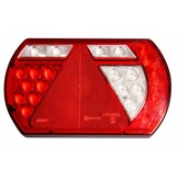 Achterlicht rechts met ingebouwde weerstand 236x140x25 mm -  Aspöck connectoren