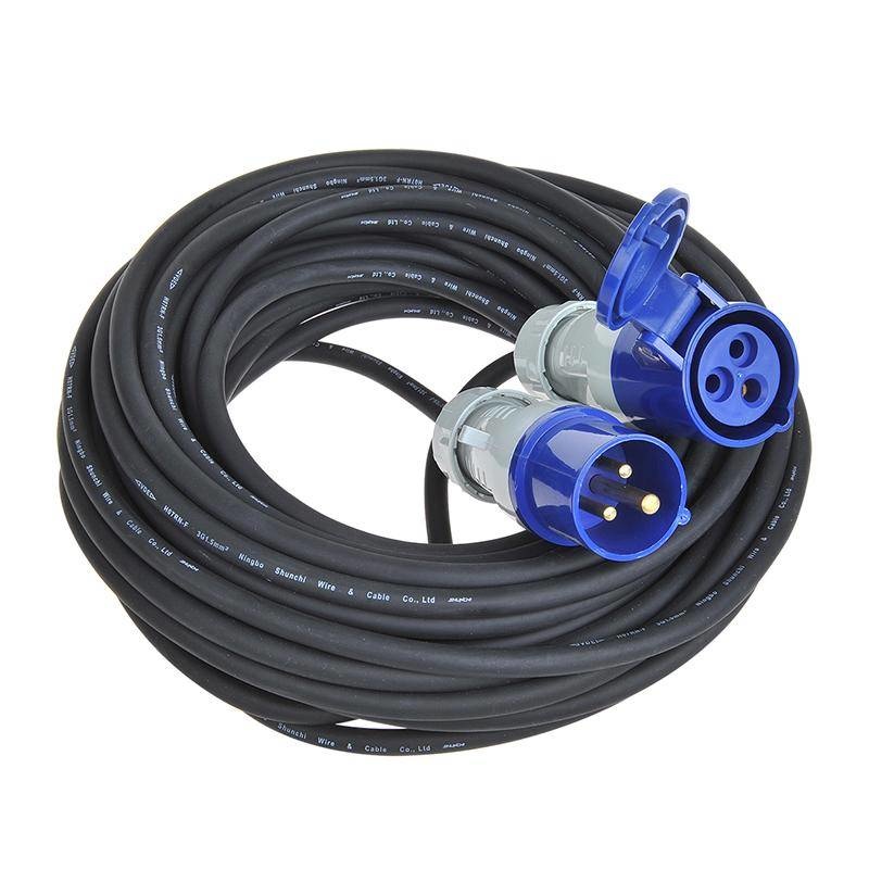 Verlengkabel 20 Mtr CEE neopreen kabel 1,5mm