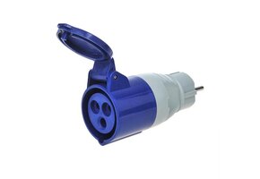 Verloopstekker van Schuko (stekker)  naar CEE (vrouwtje)