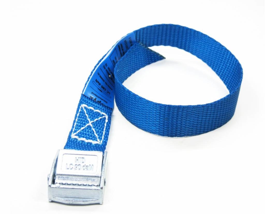 Sjorband blauw 300x2,5 cm (250 kg)
