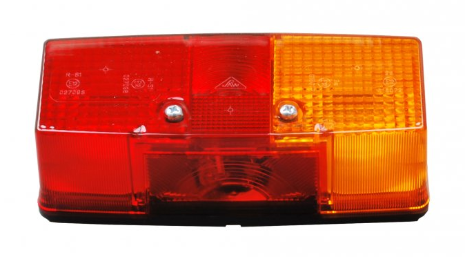 3 kamer achterlicht Rechts 158x64x51 mm