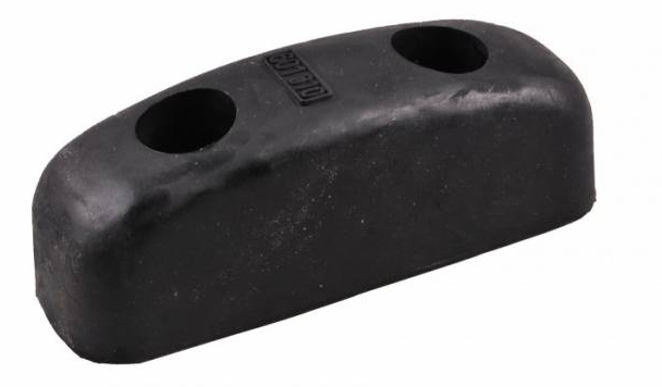 Stootblok rubber 124x38x43 mm
