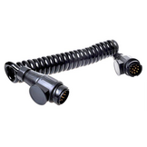 Premium verloop spiraalkabel 13 aderig met 2x 13-polige stekker - 90 tot 250 cm