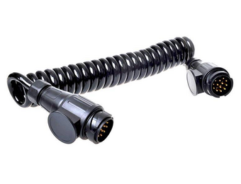 Spiraalkabel 90 > 250 cm - 2x 13P (M) 13-aderig
