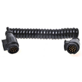 Premium verloop spiraalkabel 13 aderig met 2x 13-polige stekker - 90 tot 250 cm