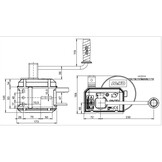 Handlier geremd 500 kg overbrenging 3,75:1