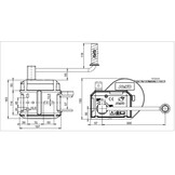 Handlier geremd 900 kg overbrenging 8,75:1