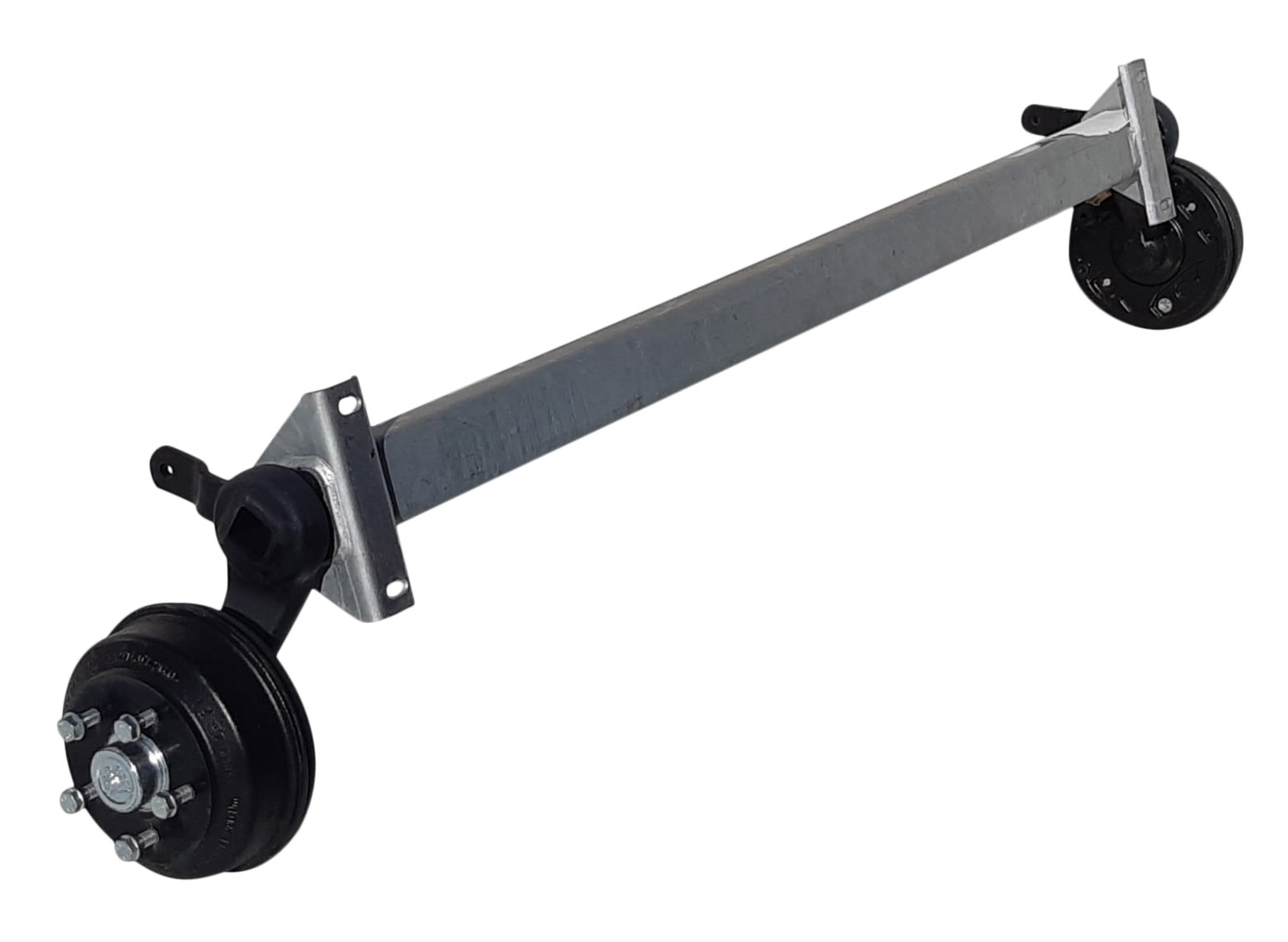 Geremde torsie as - 1500 kg - padmaat 1200 mm - flensmaat 1650 mm - 5 gats