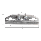 Remkabel schroefplaat tandem 249236