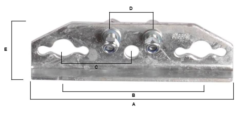 Remkabel schroefplaat tandem 249236