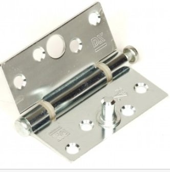 Scharnier met kunststof gelagerde pen