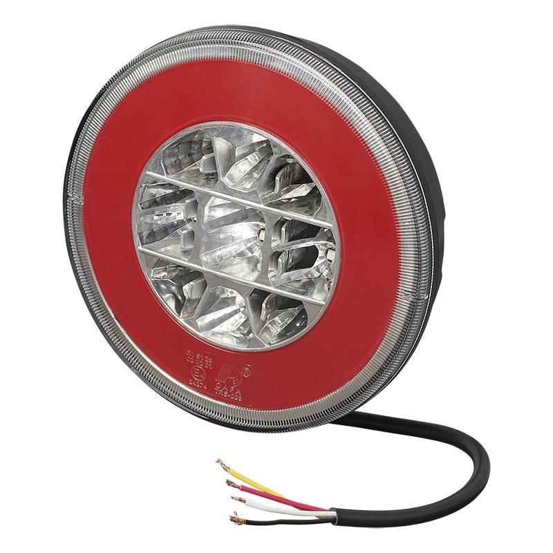 Waterdicht achterlicht rond 140x30 mm