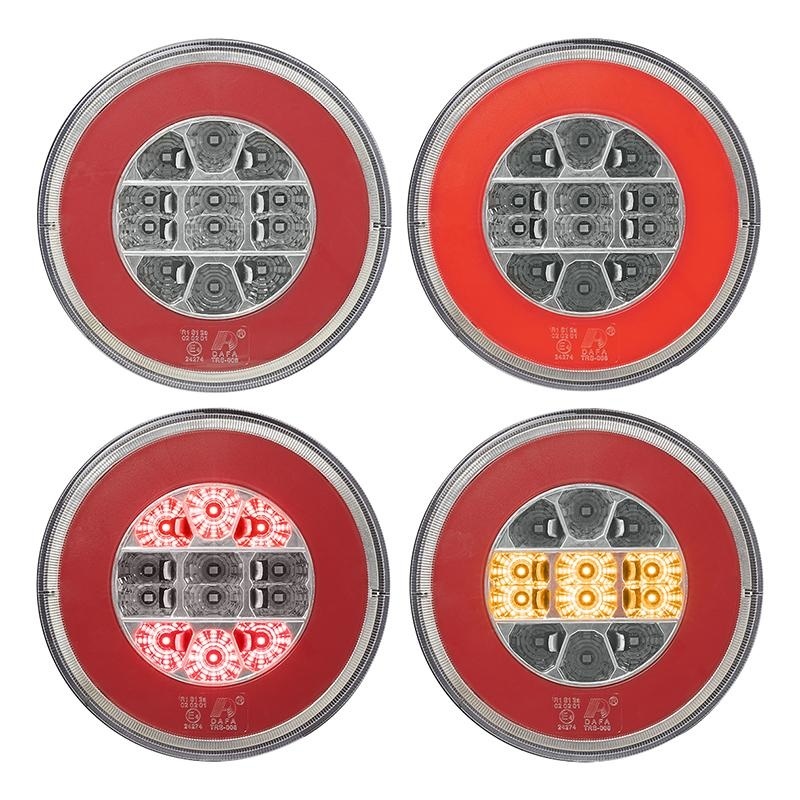 Waterdicht achterlicht rond 140x30 mm