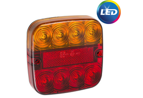 Achterlicht 5 functies 107x107x23 mm