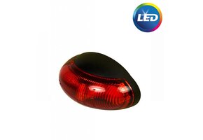 Zijmarkeringslamp rood 60x34mm LED