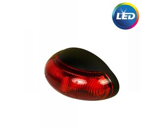 Zijmarkeringslamp rood 60x34mm LED