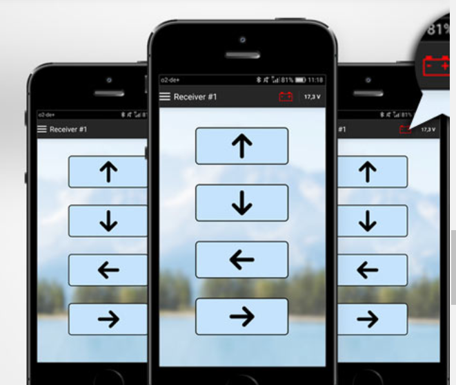 Premium Bluetooth afstandbediening lier of kipper