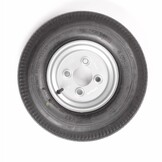 Compleet 8 inch Vredestein wiel - 4.00-8 band + velg - opel steek: 4x100 - 335 kg - 6PR - 60 mm naafdiameter