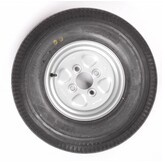 Compleet 10 inch Vredestein wiel - 5.00-10 band + velg - opel steek: 4x100 - 450 kg - 6PR - 60 mm naafdiameter