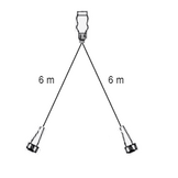 Hoofdkabel Type Aspock - 6 meter lang - 13-polig - voorzien van 2x 5-polige connector