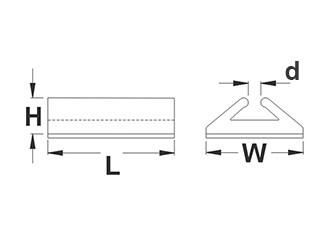 Kabelclip zelfklevend voor 2-aderig kabel