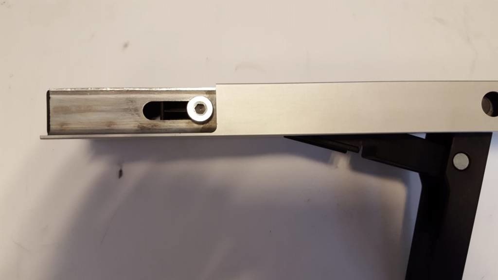 Zijbordsluiting 805 mm Aluminium Links