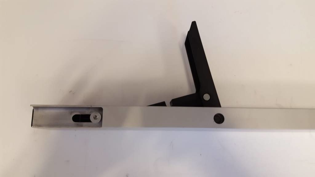 Zijbordsluiting 805 mm aluminium Rechts