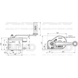 Handlier geremd 351 kg overbrenging 2,5:1 inclusief kabel & haak