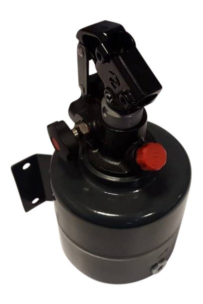 Handpomp - verzinkt - 2 liter reservoir voor kipper