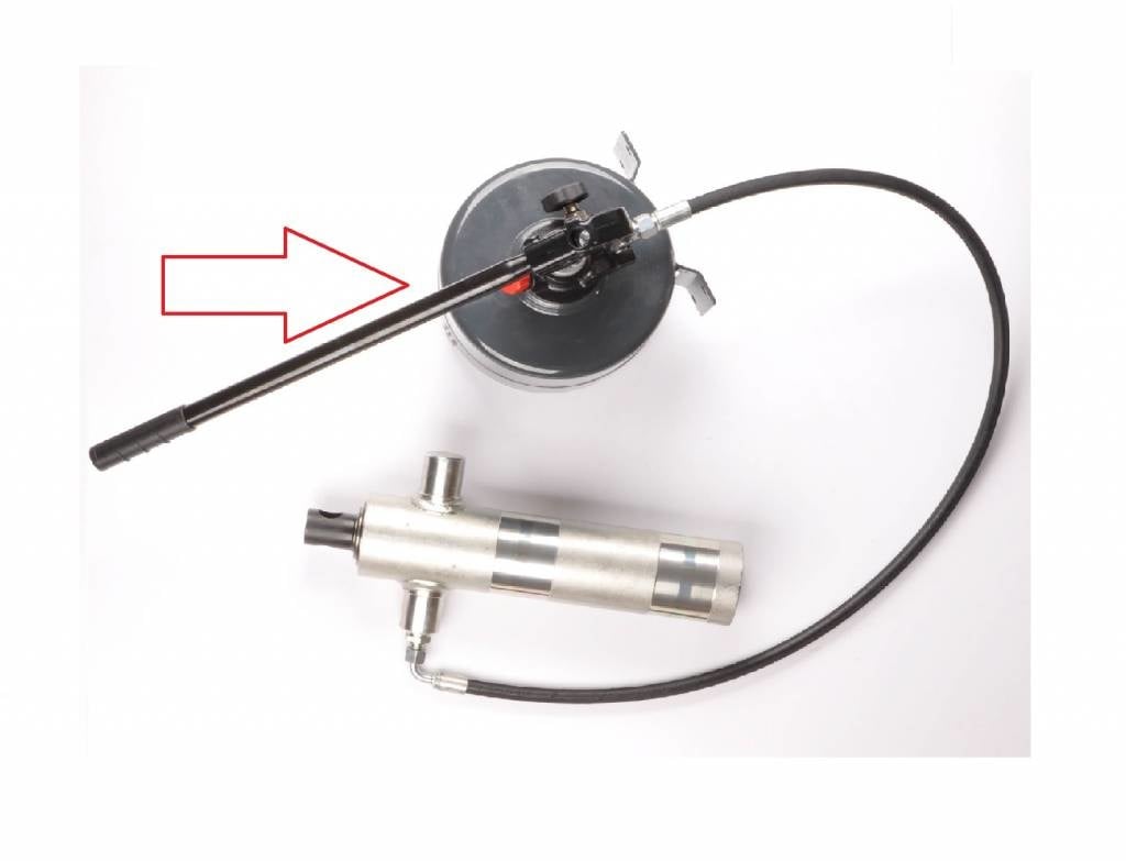 Handpomp - verzinkt - 8 liter reservoir