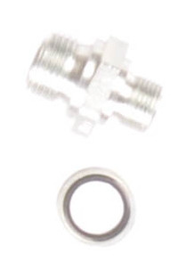 Koppeling - 3/8m x 1/2m + dichtring