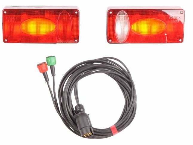 7-polige Radex 5500 verlichtingsset met 7 meter hoofdkabel