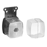 910 - wit - op houder - losse tule aansluiting