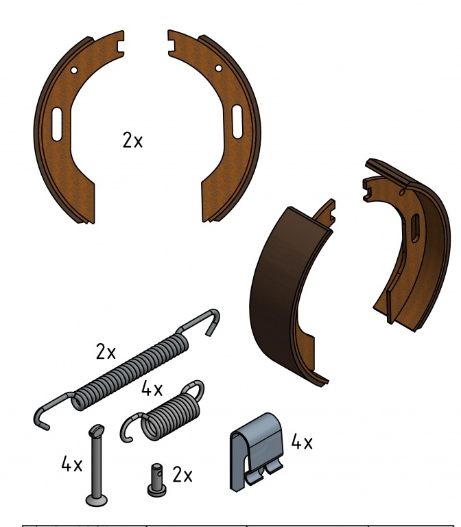 Remvoering voor BPW met remtype S 2005-7 RASK