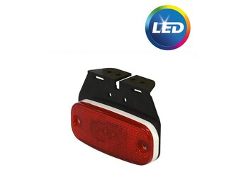 Zijmarkeringslamp Rood LED met houder