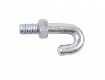 Haak met schroefdraad M14 Verzinkt